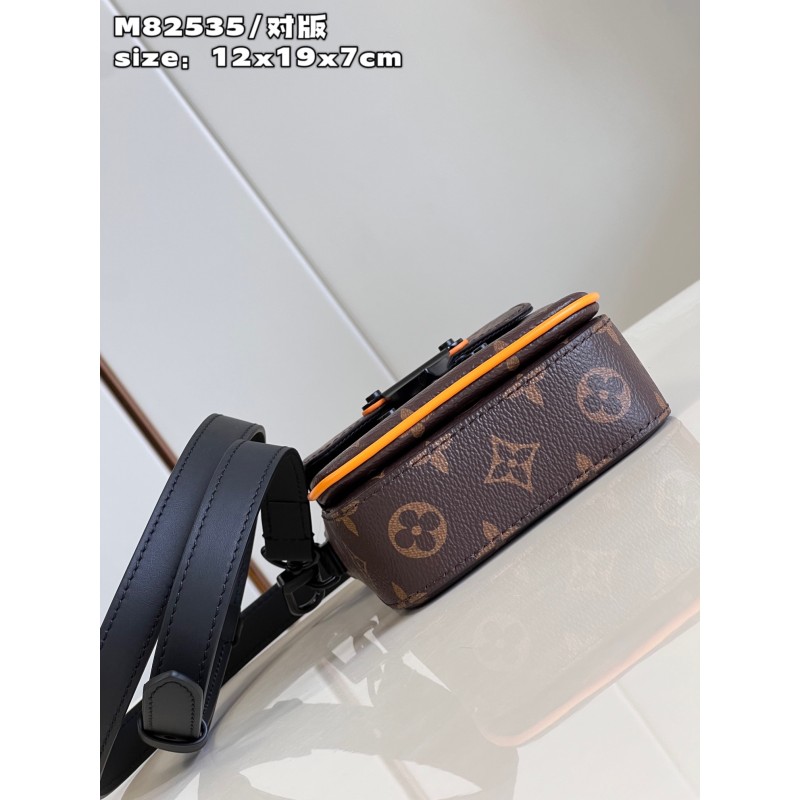S-Lock Vertical Wearable Wallet Monogram Macassar Canvas - Bags M82535